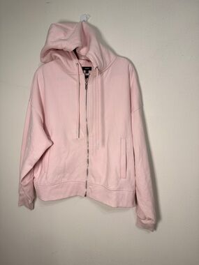 Express Pale Pink Full-Zip Hoodie Jacket - Women